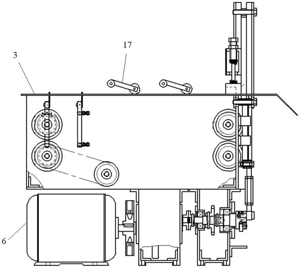 Cardboard conveying device and conveying method of a cardboard opening machine for a printing and packaging machine