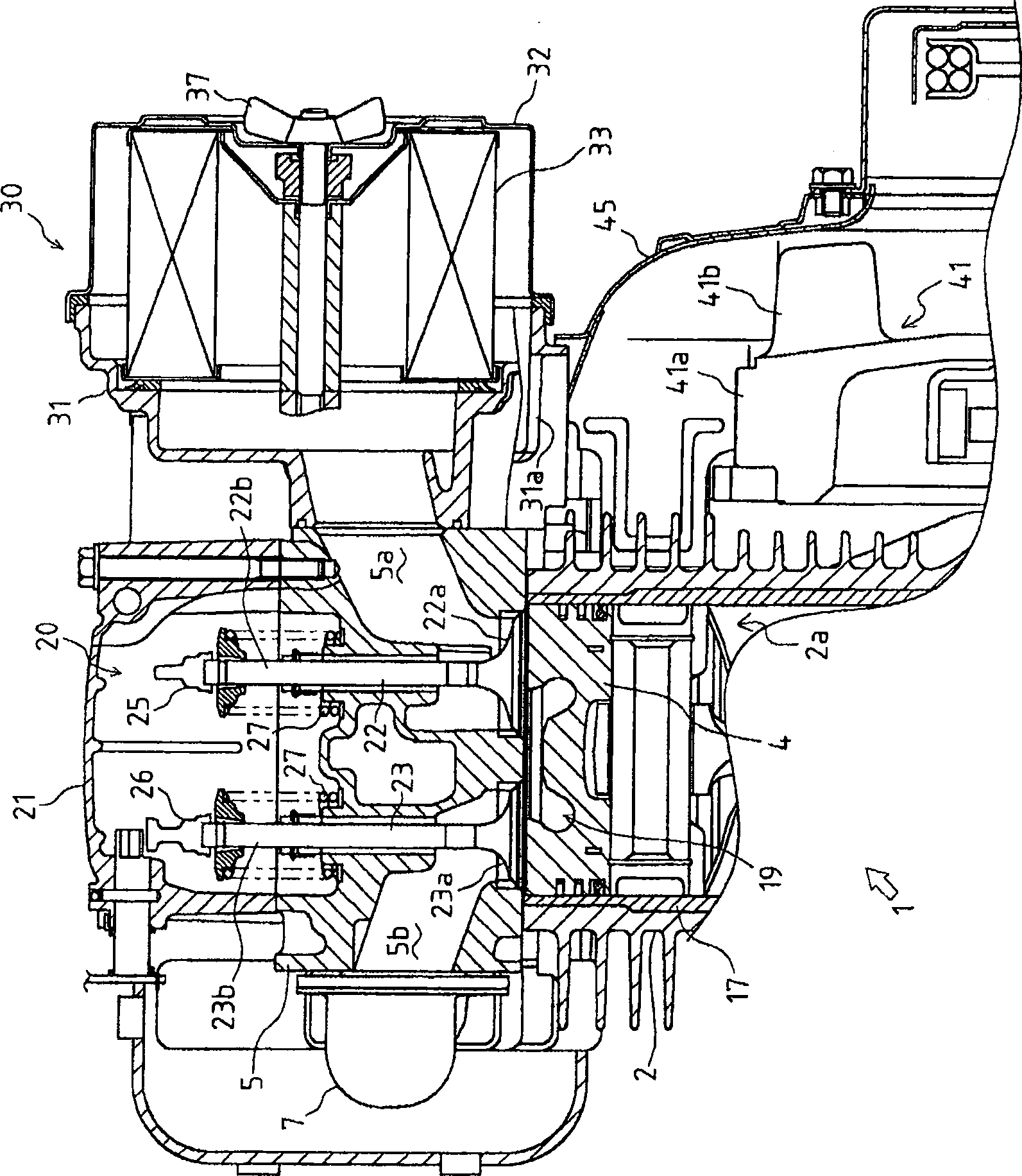 Superstructure of engine