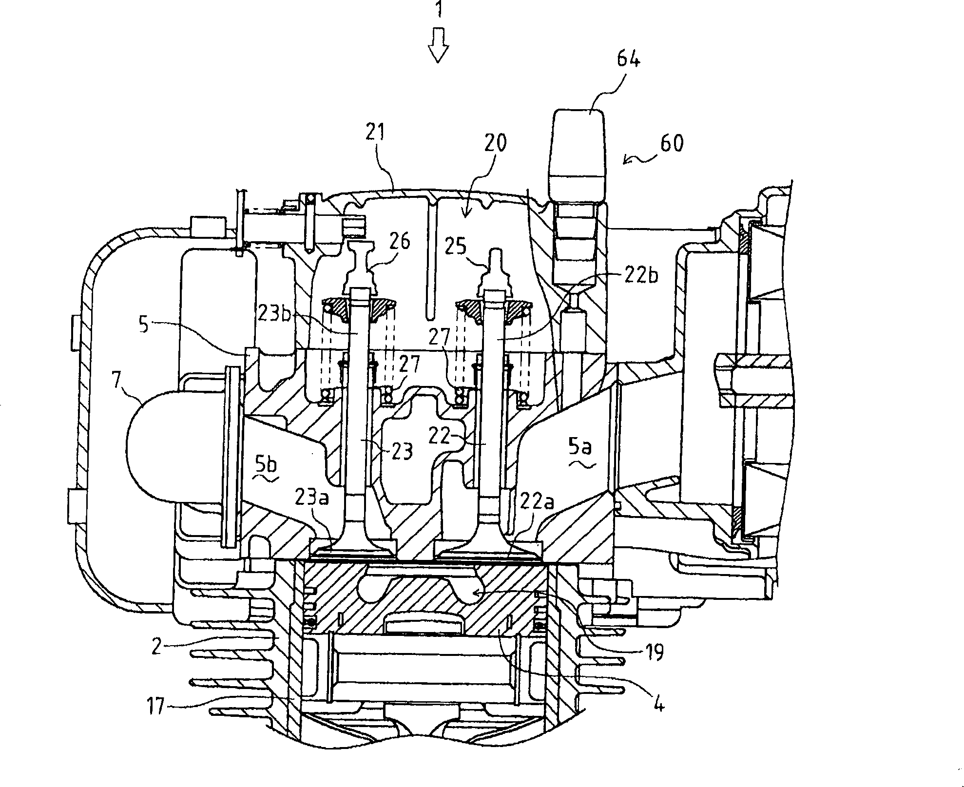 Superstructure of engine