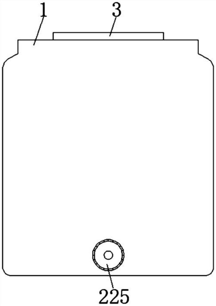 Wooden chopping board cleaning device based on power brushing and external force sterilization and using method