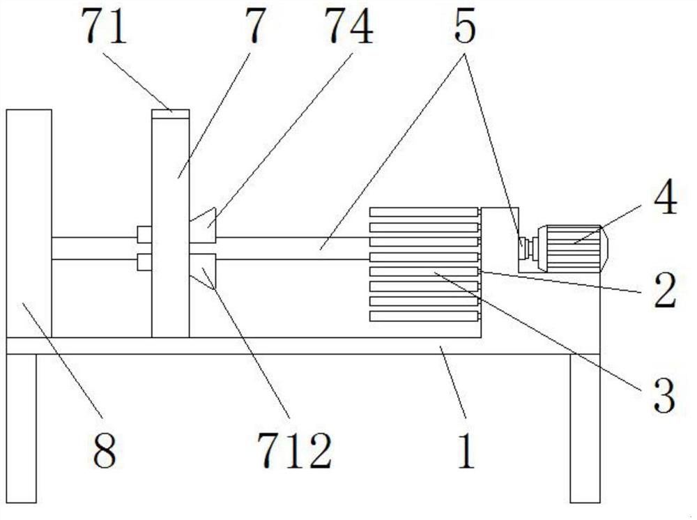 A paper tube processing machine