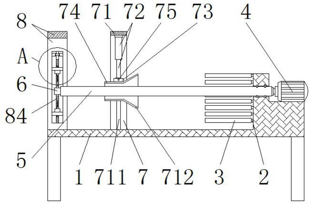 A paper tube processing machine