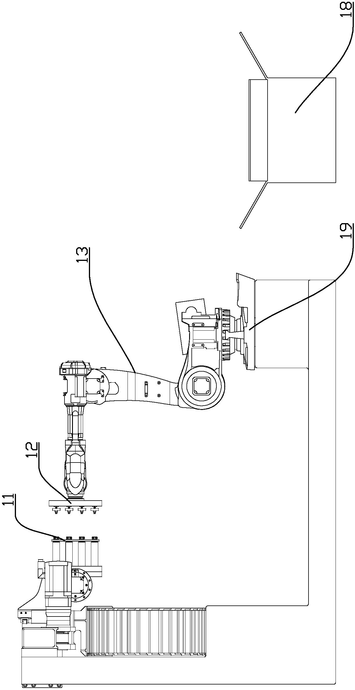 Linear robotic arm and robot collaborative billet removal system