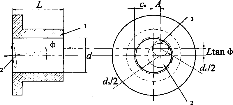 Method for grinding installation angle of grinding wheel through inner roller path of ball nut and designing accurate profile