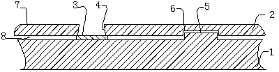 A production process for a step stencil