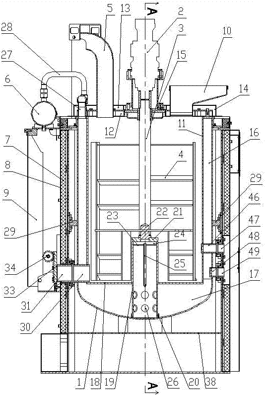 Heat conduction oil type double-cylinder hot melting kettle convenient for replacement of inner containers