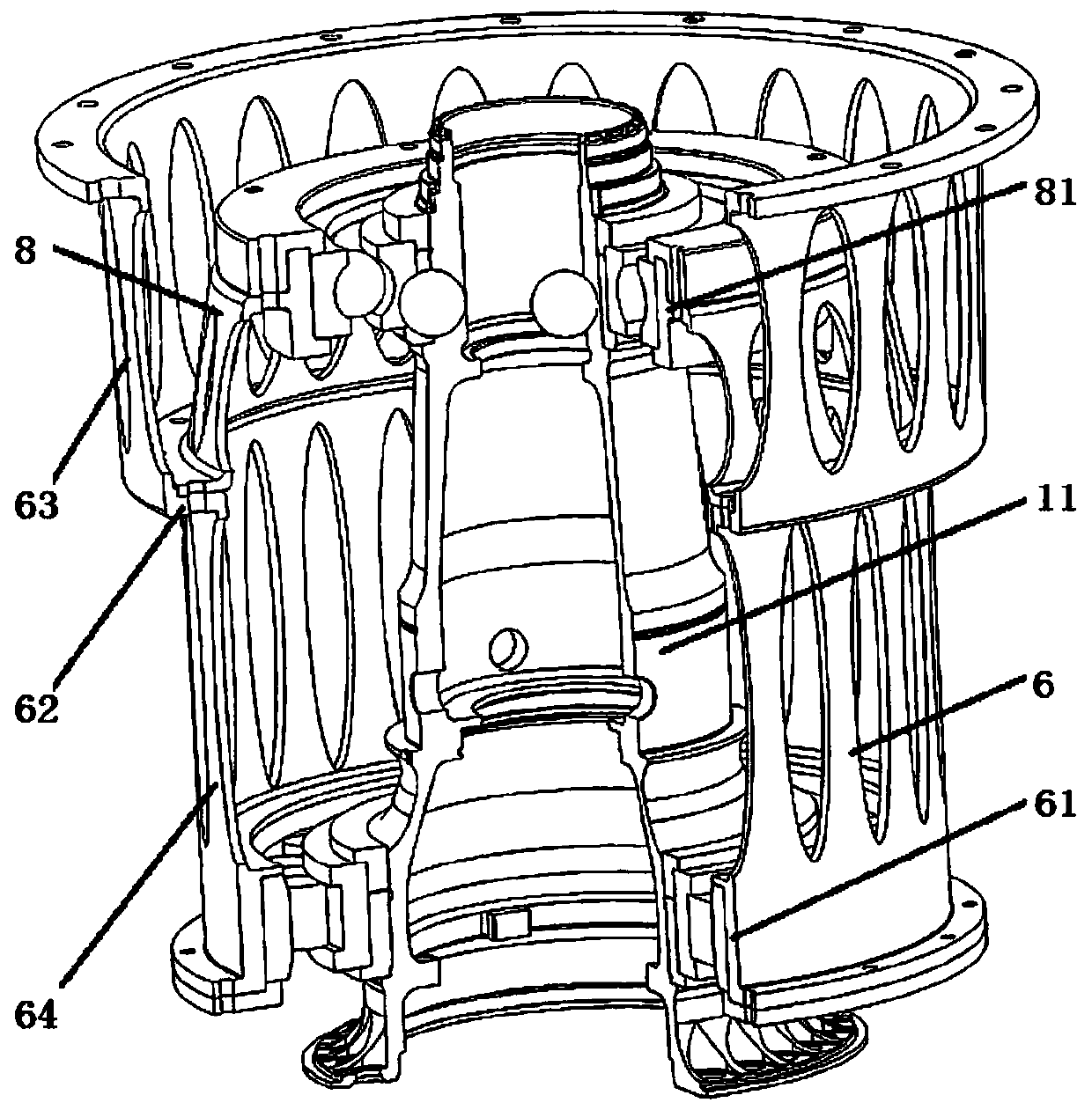 Bearing support device and stiffness calibration system and method