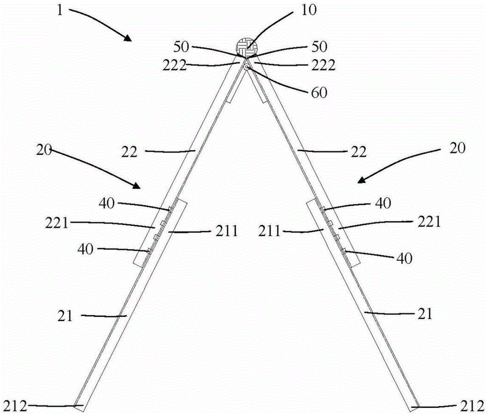 Herringbone tower crane anti-collision device with energy-dissipation function