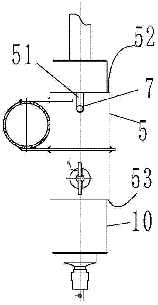 Vehicle-mounted curved rail lubricant lateral spraying device