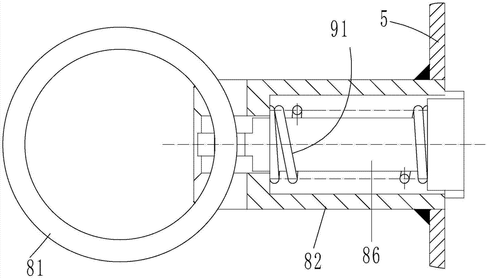 Vehicle-mounted curved rail lubricant lateral spraying device