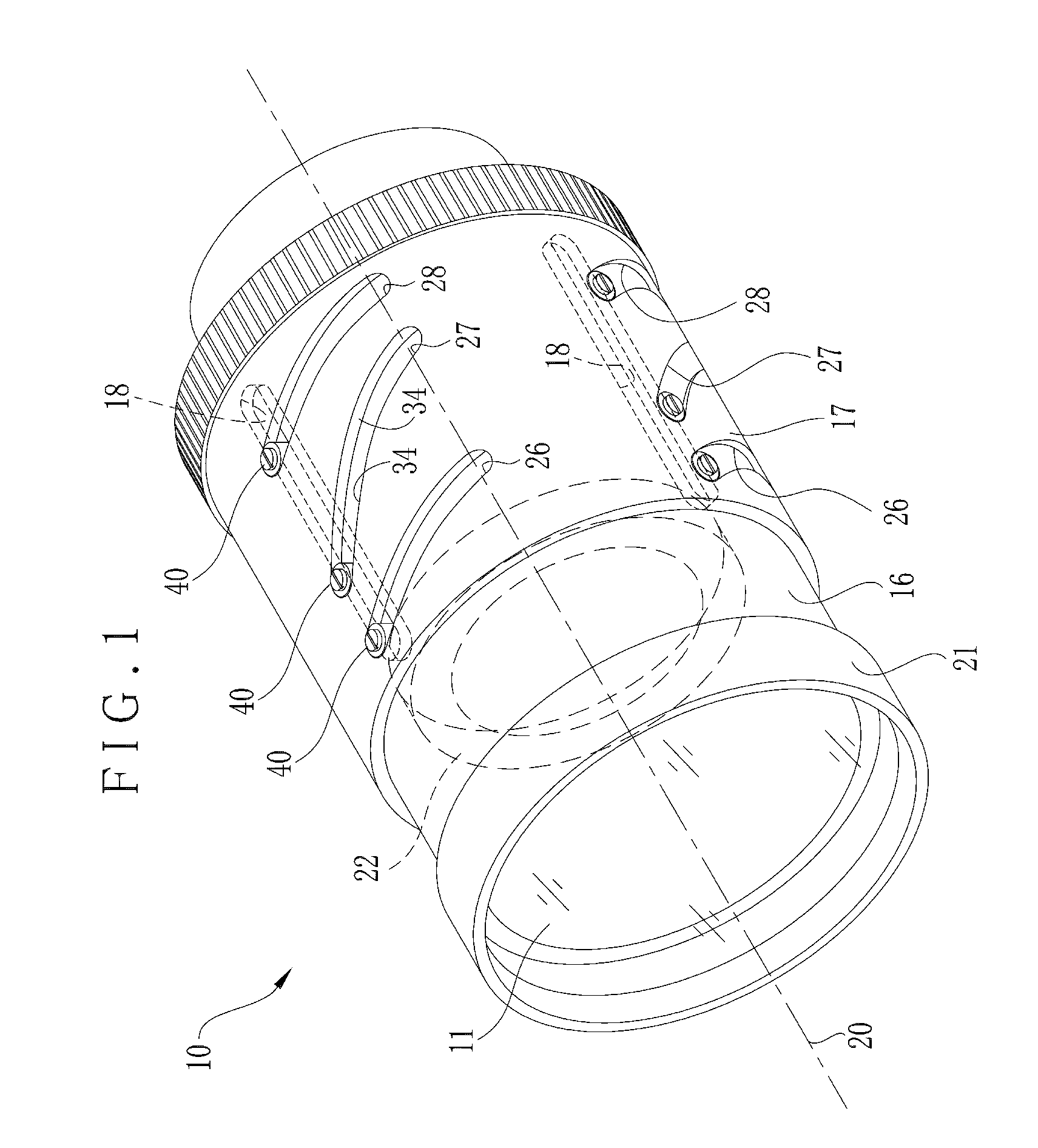 Zoom lens apparatus having movable lens holder