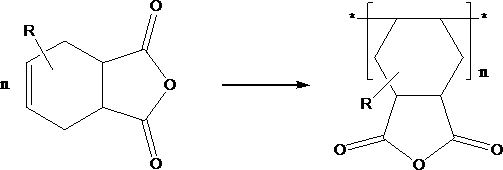 Methyl tetrahydrophthalic anhydride or tetrahydrophthalic anhydride polymerization method and application of formed polymer