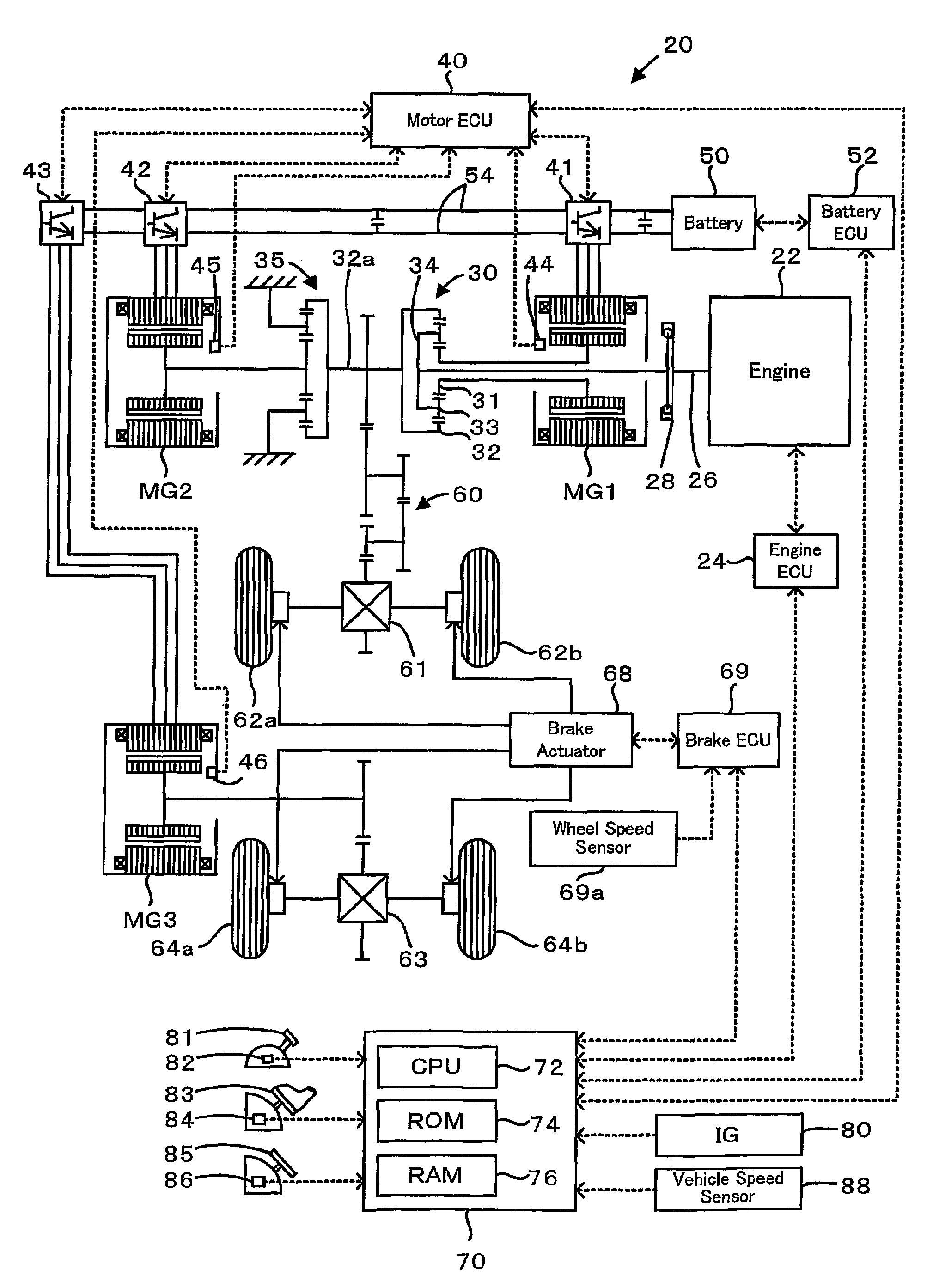 Vehicle, control method thereof and braking device