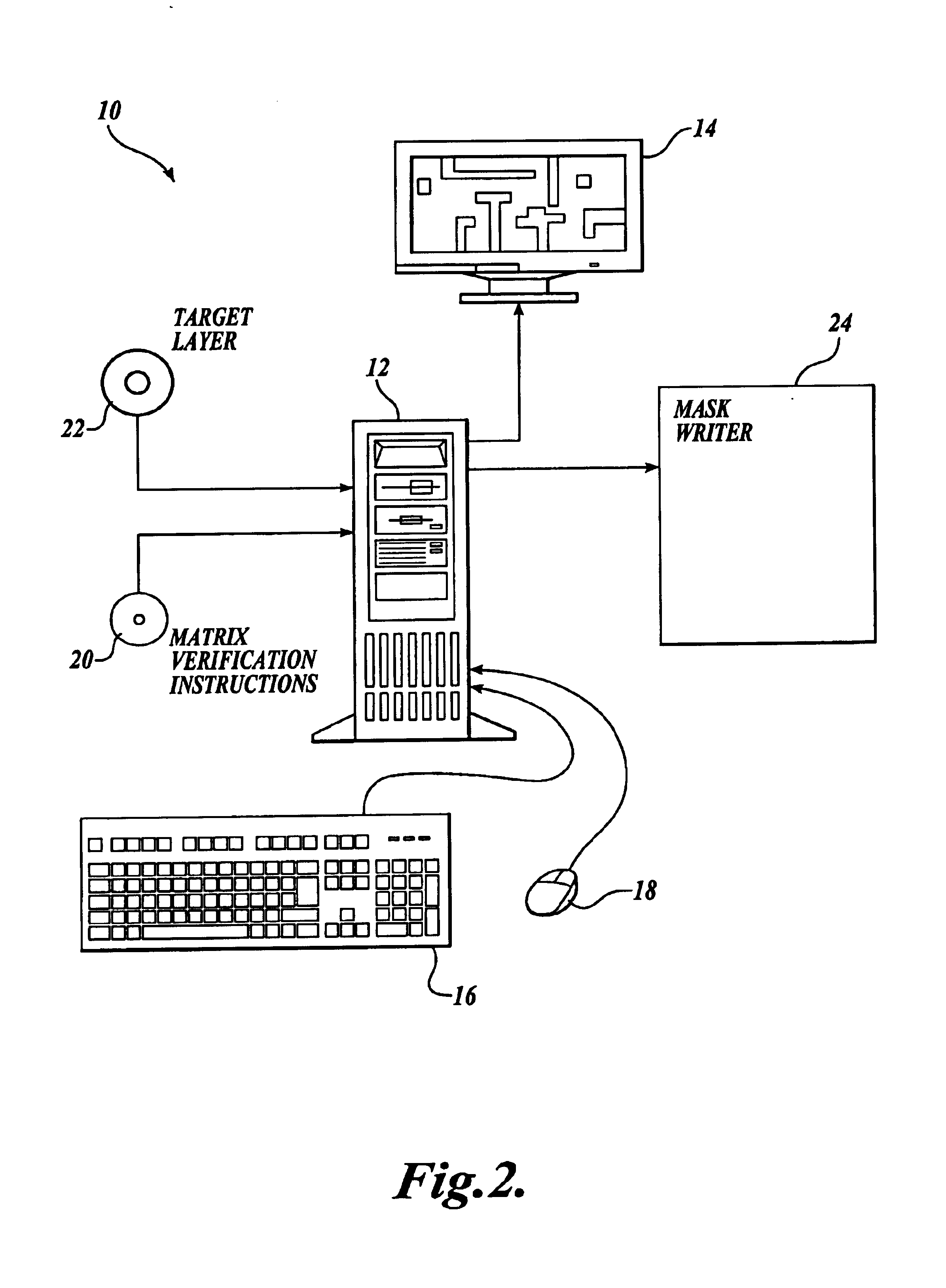 Matrix optical process correction