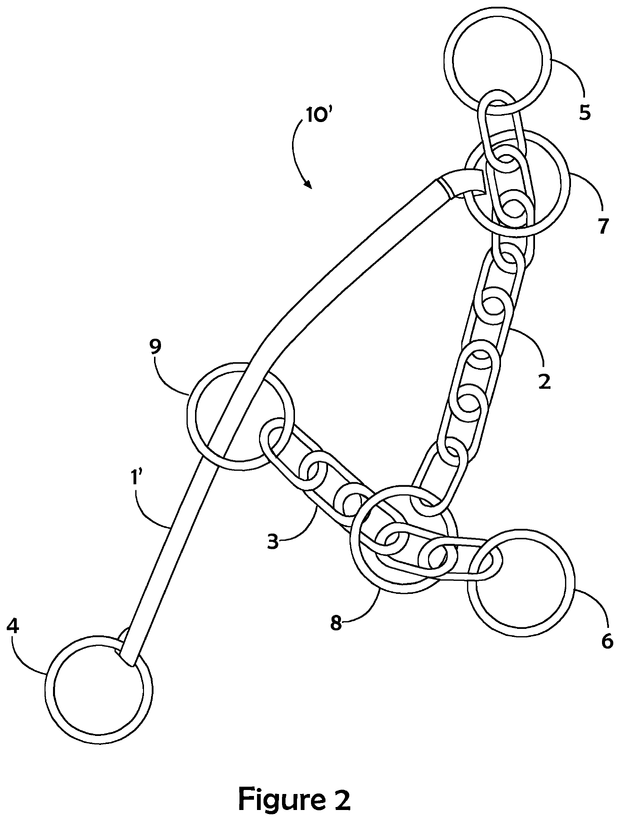 Multi-ring animal collar with variable restraint capability