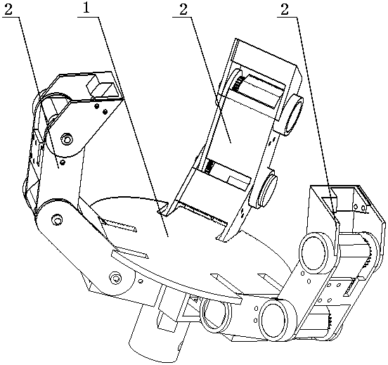 Nine-freedom-degree picking mechanical arm