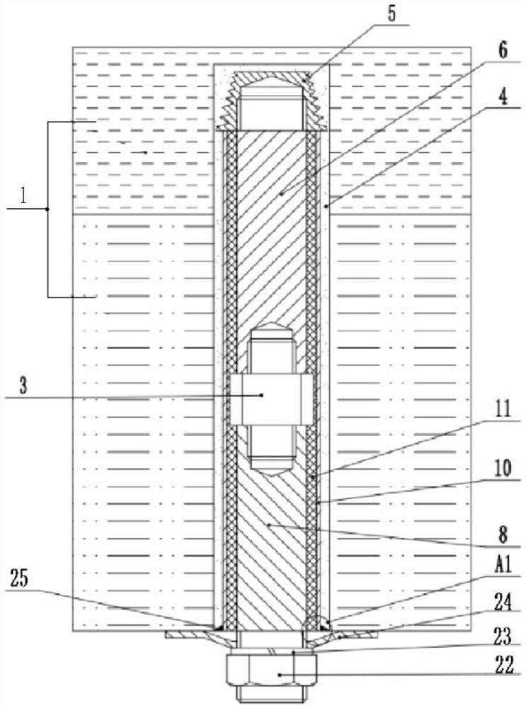 Extensible anchor rod with shear resistance function for coal mine tunnel