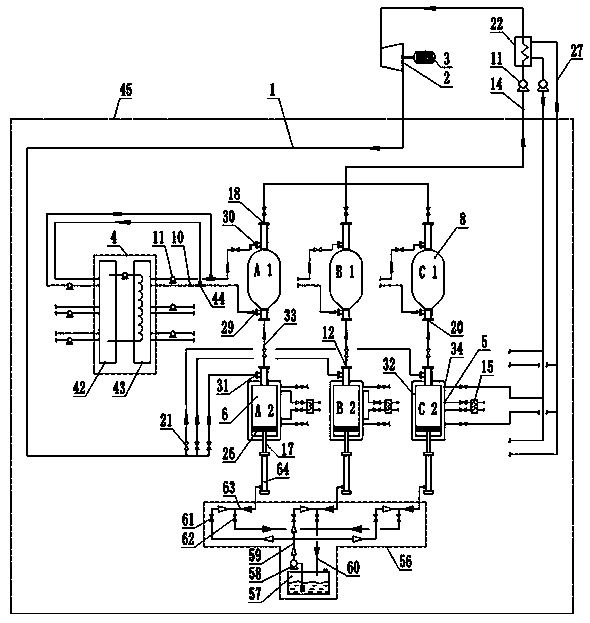 Device for hydraulically acting through hot-pressing metal hydrogen storage material hydrogen energy