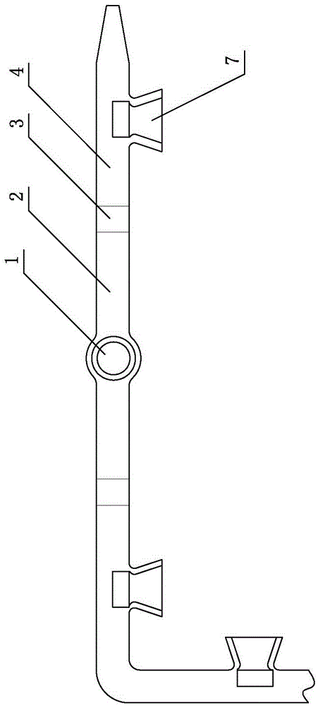 Reverse rising type evaporative pattern casting system