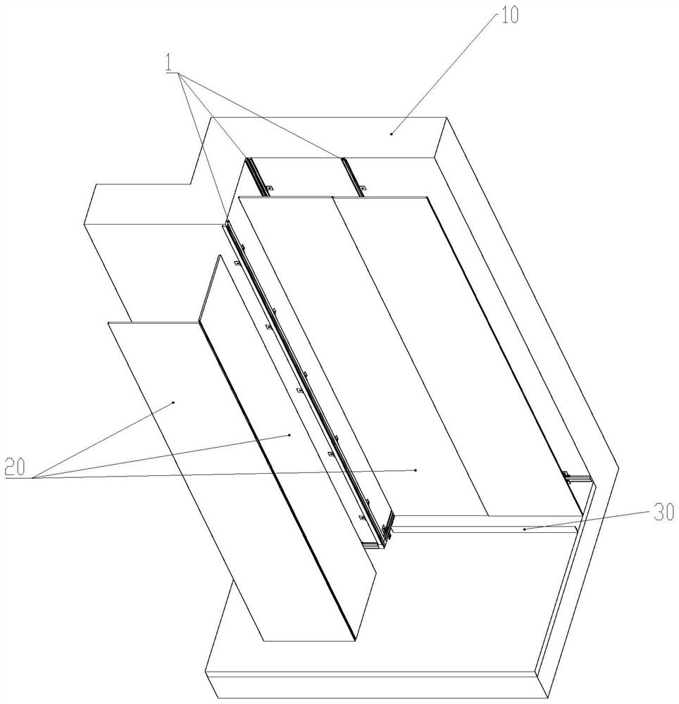 Leveling mechanism for wall decoration plate installation, keel leveling assembly and assembly type wall surface system