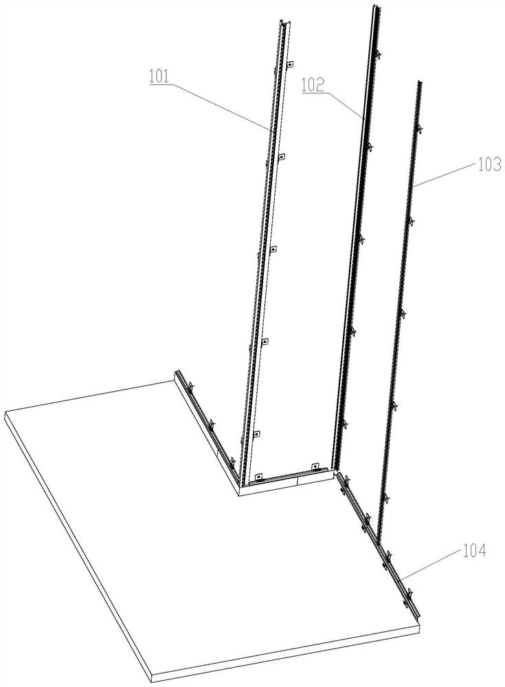 Leveling mechanism for wall decoration plate installation, keel leveling assembly and assembly type wall surface system