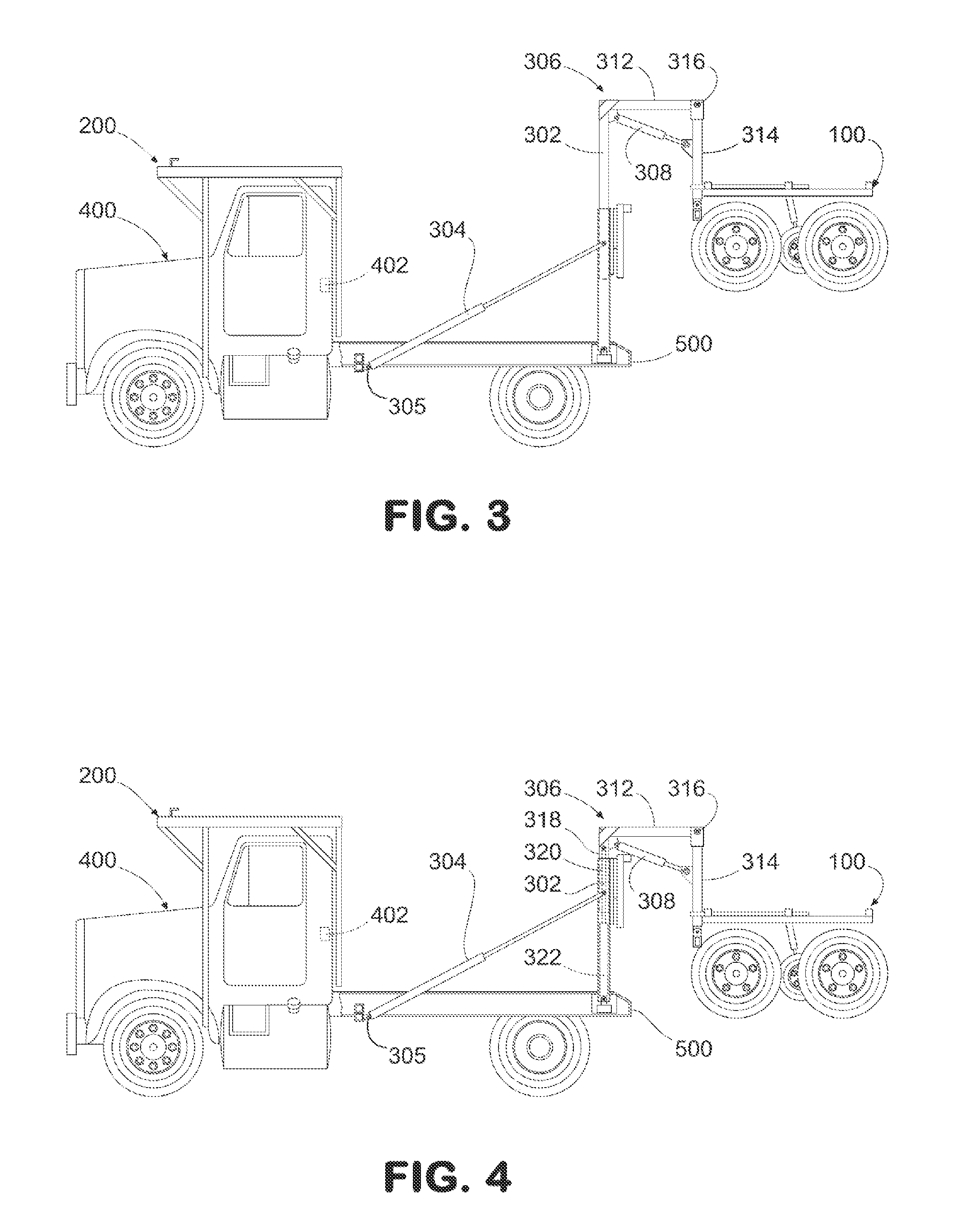 Container hauling and delivery mechanism