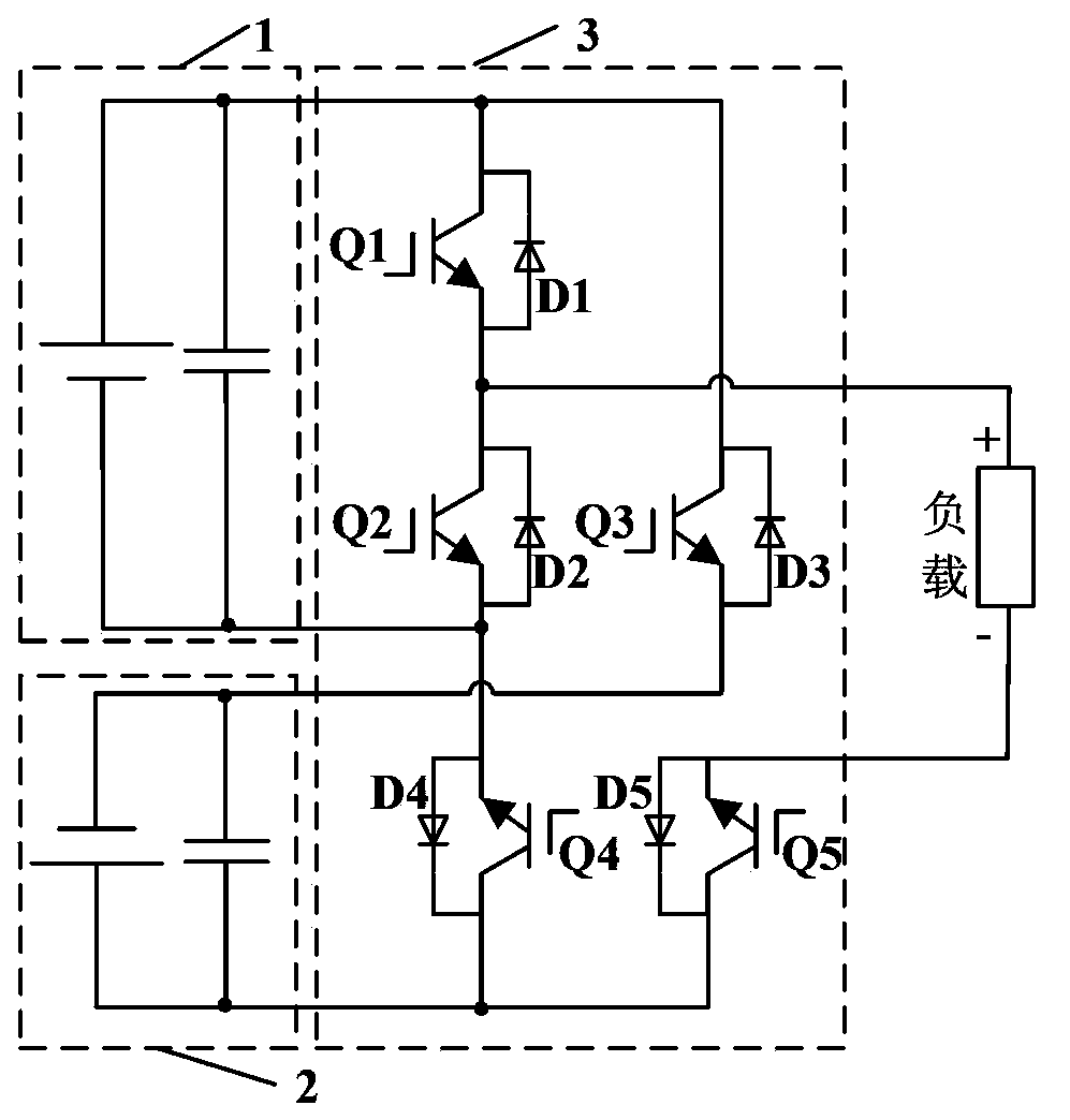 Voltage source type asymmetric pulse converter and output pulse control method thereof