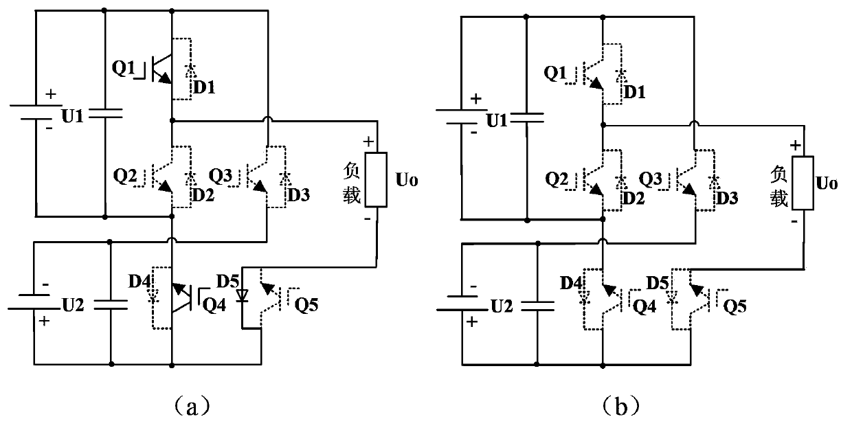 Voltage source type asymmetric pulse converter and output pulse control method thereof