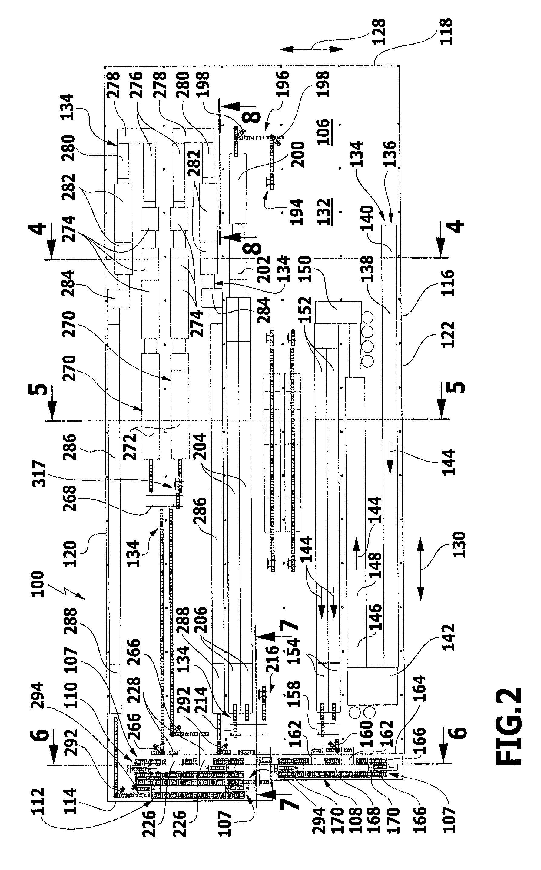 Intermediate storage unit for the intermediate storage of objects to be painted