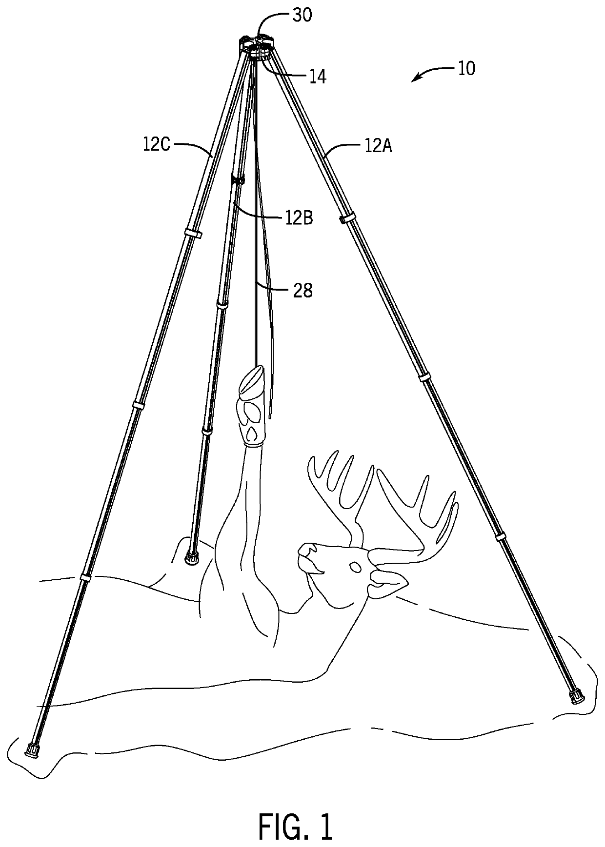 Method and apparatus for quartering and field processing wild game