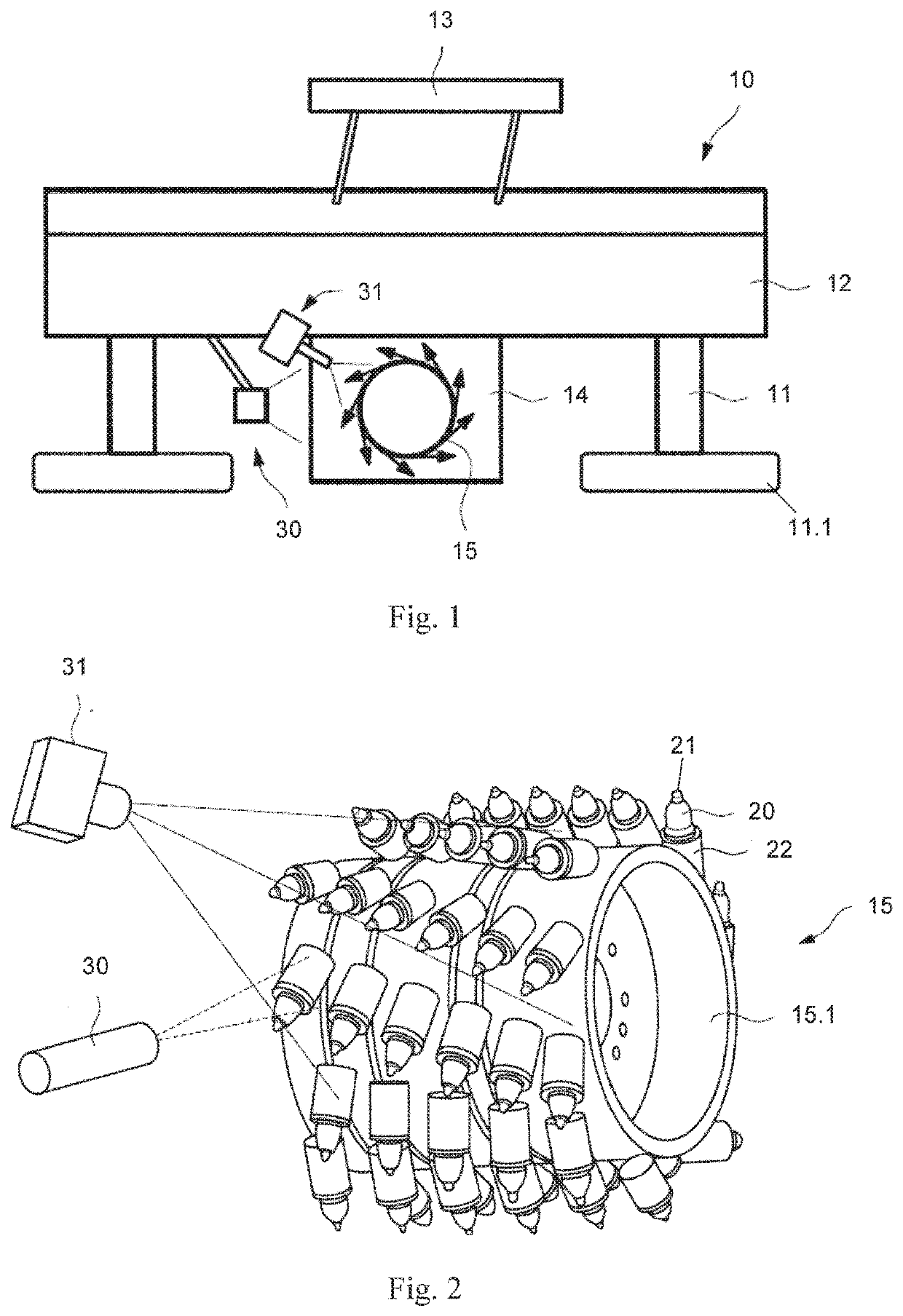 Earth Working Machine And Method For Wear-Optimized Operation Of An Earth Working Machine