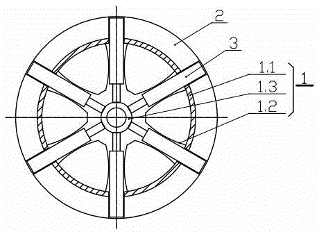 Cross-country vehicle wheel