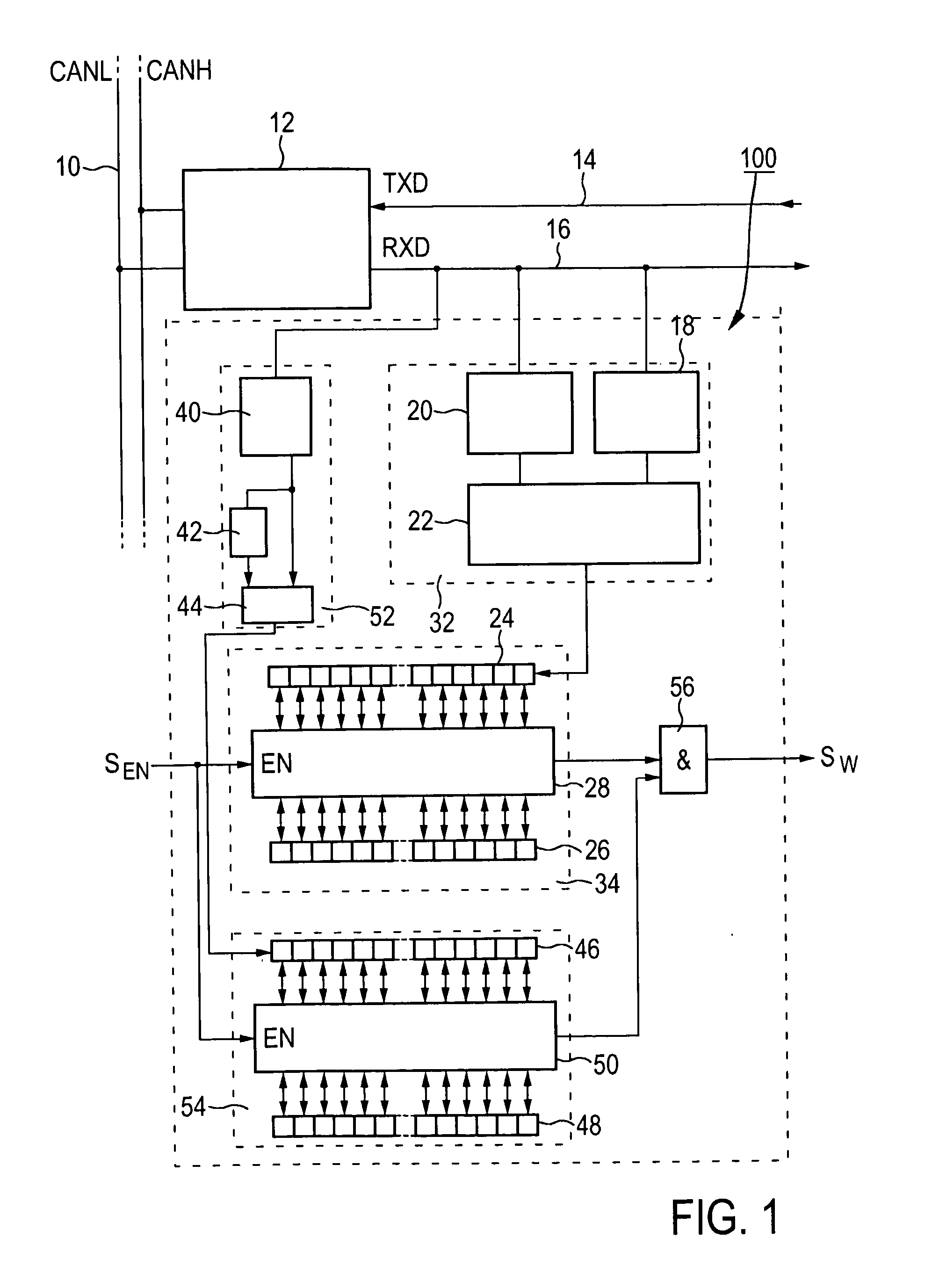 Definition of wakeup bus messages for partial networking