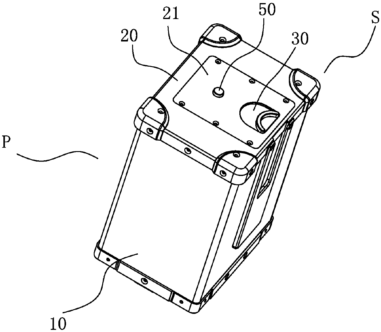 Baffle plate structure and power supply device comprising same