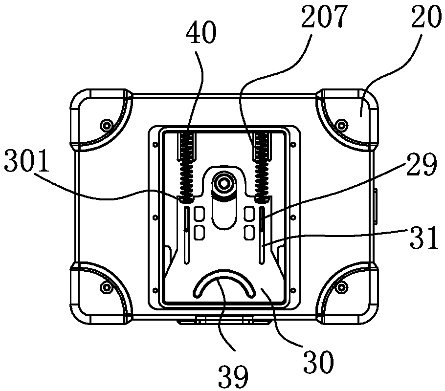 Baffle plate structure and power supply device comprising same