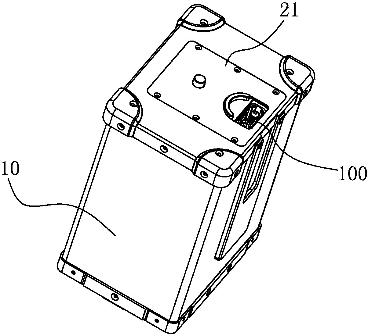 Baffle plate structure and power supply device comprising same