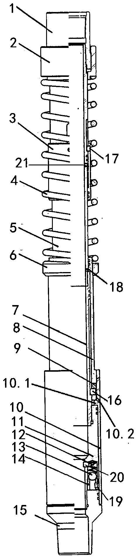 Layered oil extraction device for sidetracking well