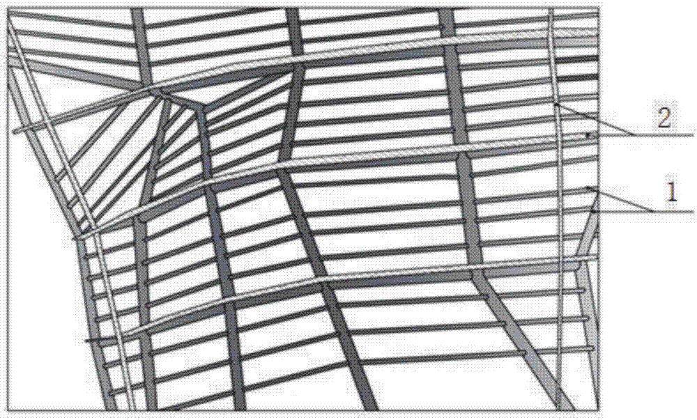 Die for mounting big-area GRG panel