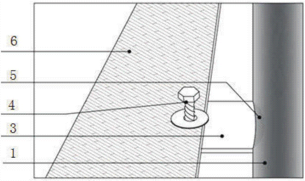 Die for mounting big-area GRG panel