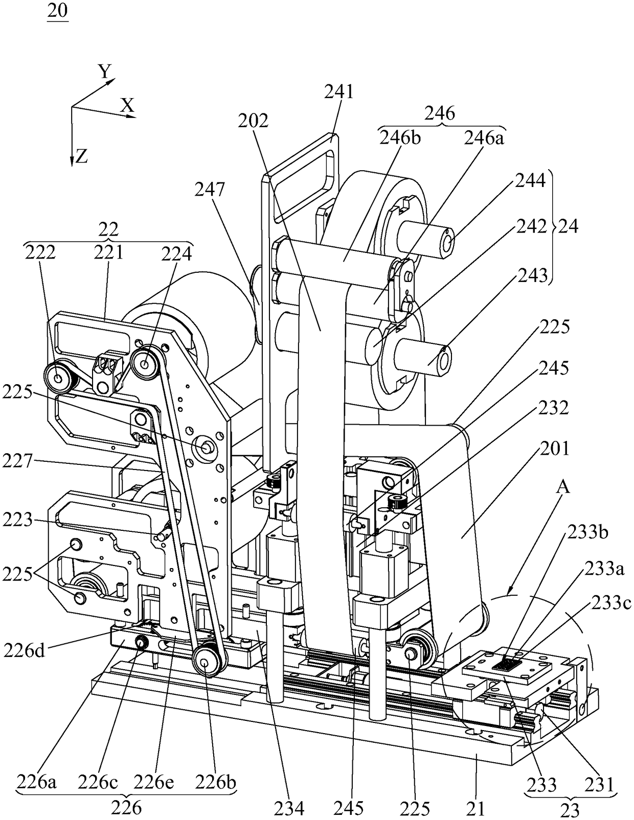 Automatic cutting and gluing machine