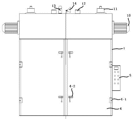 Dual-drying-chamber hot air circulating drying box