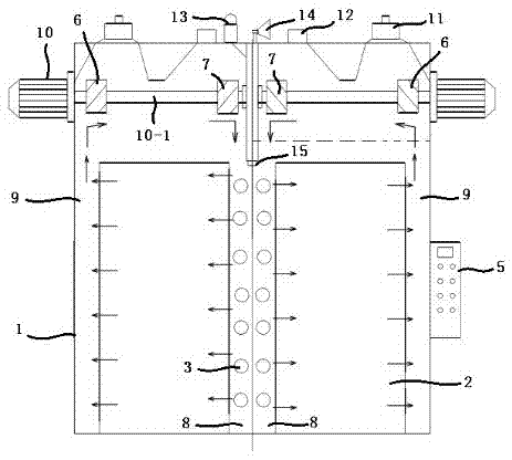 Dual-drying-chamber hot air circulating drying box