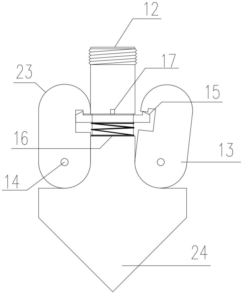 Concrete prefabricated pipe piles that only bear the pull-out effect