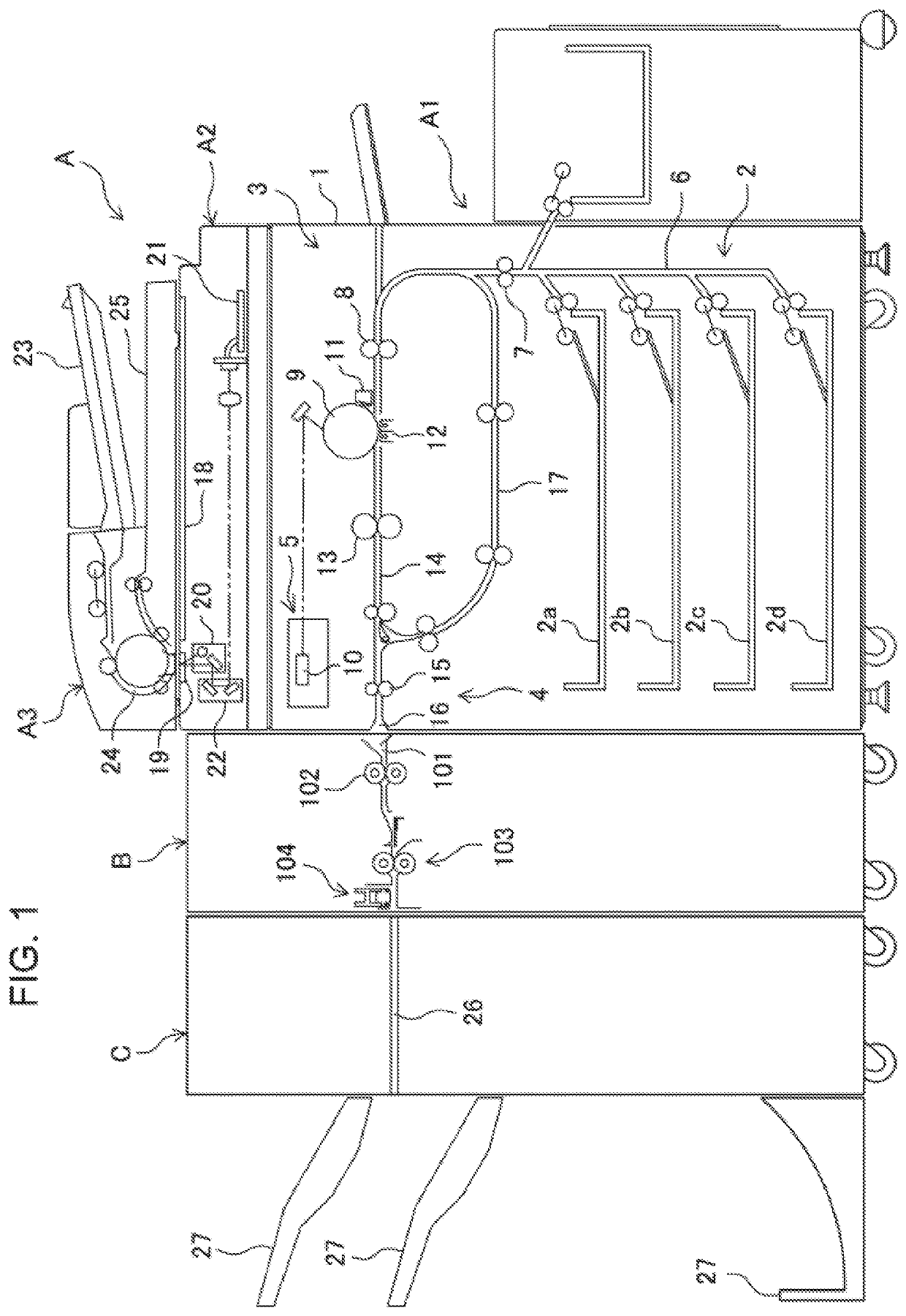 Sheet folding processing apparatus and image forming system including the same