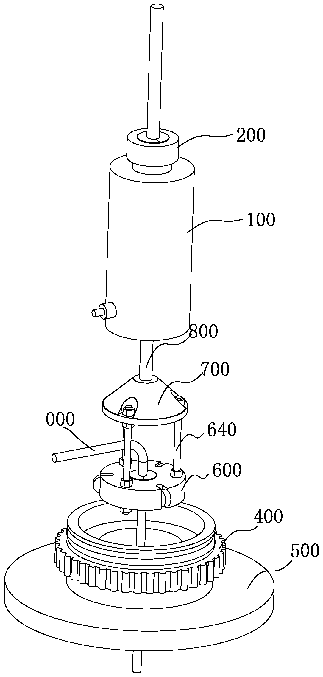 L-shaped anchor rod drawing test clamping device for highway engineering