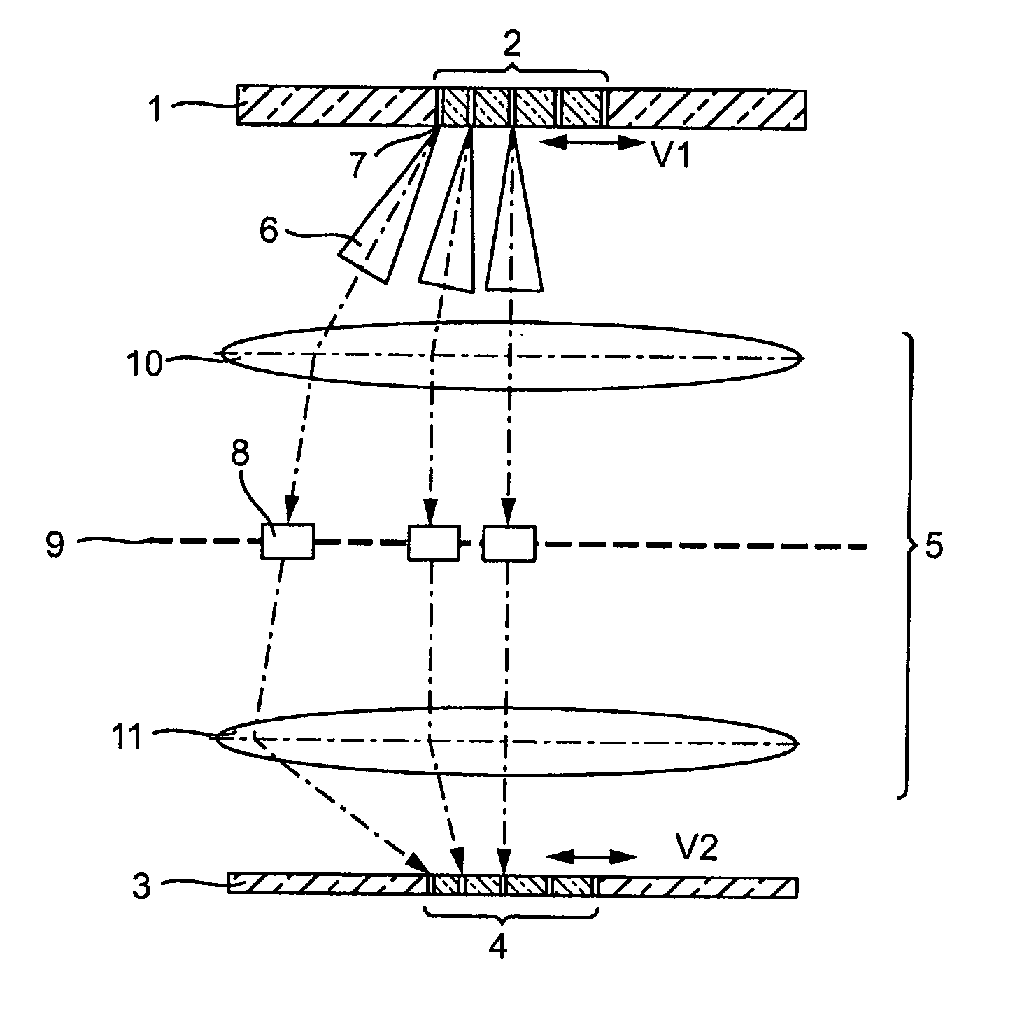 Device and method for wavefront measurement of an optical imaging system, and a microlithography projection exposure machine