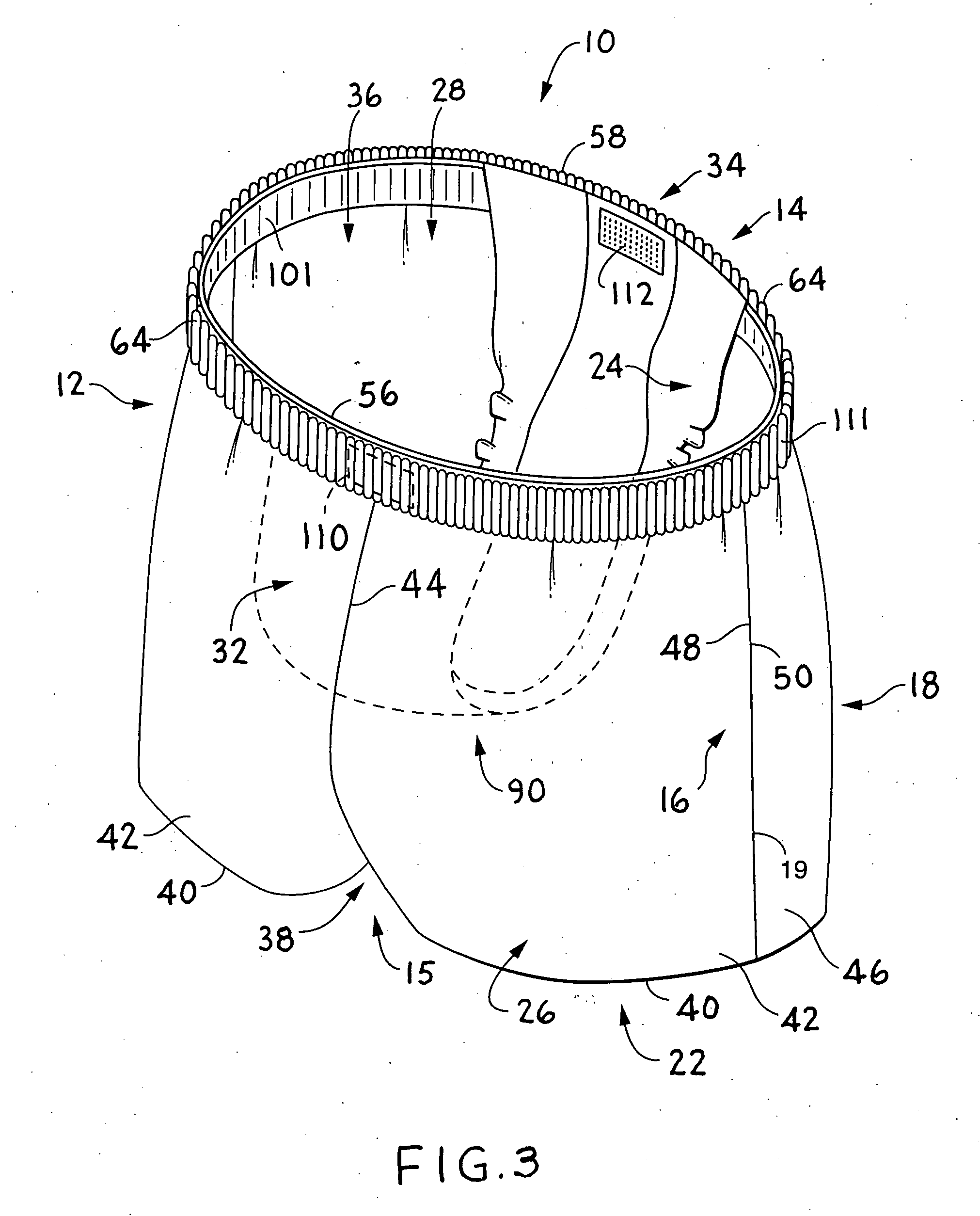 Array of disposable absorbent articles having types of discretion and method therefor