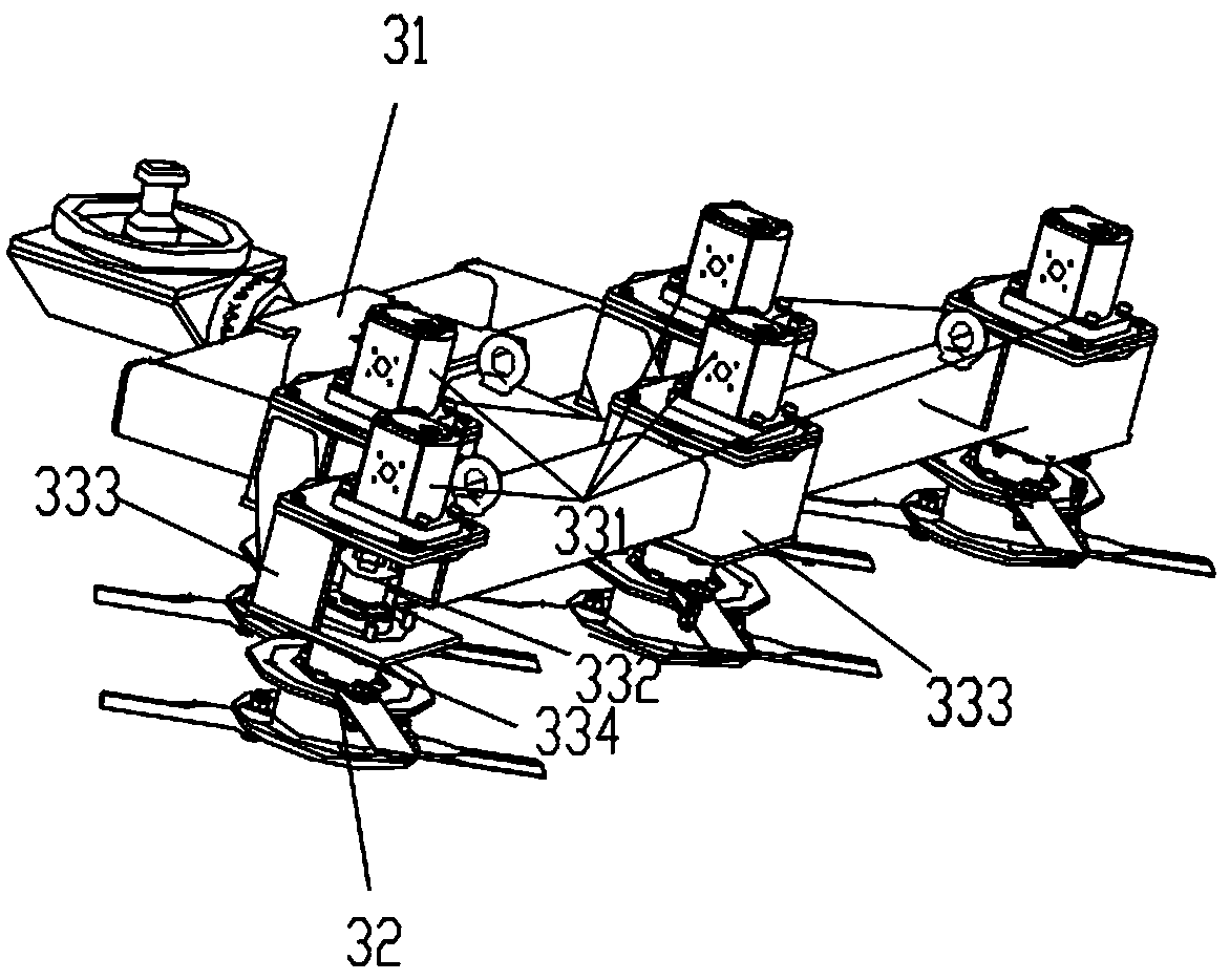 Hedge trimmer centrifugal shear for greening comprehensive maintenance vehicle