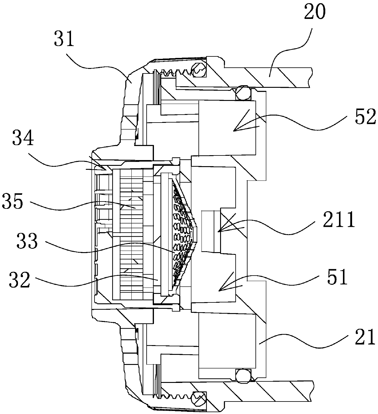 Improved water outlet device of ozone water generator