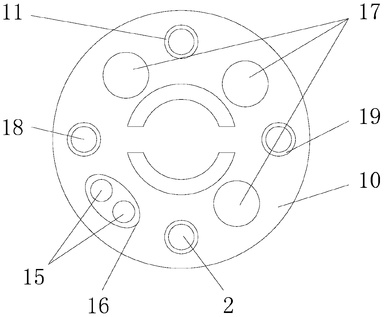 Negative-pressure suction biliary tract stone extraction assistance device